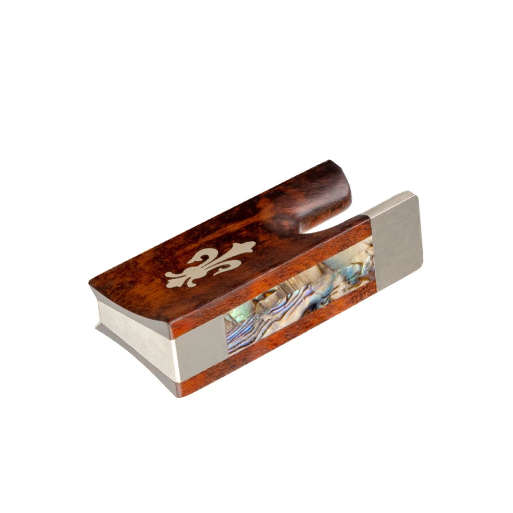 Snakewood Violin/Viola/Cello Bow Frog Paris Eye Inlay Baroque Style Luthier Tools for Violin Family Repair & Crafting