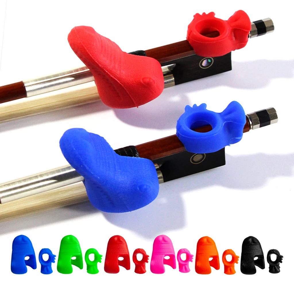 NAOMI Violin Bow Posture Corrector Rubber Violin Bow Hold Posture Correction Tool Accessories Beginner Correction Posture Grip SET
