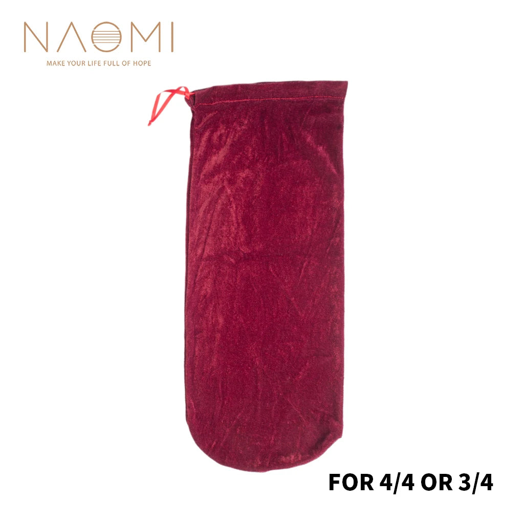 NAOMI Acoustic Violin Cover Cotton Flannel  Bag Protect  From Scratches And Dust 4/4 3/4 1/2 1/4 1/8 Fabric Bags