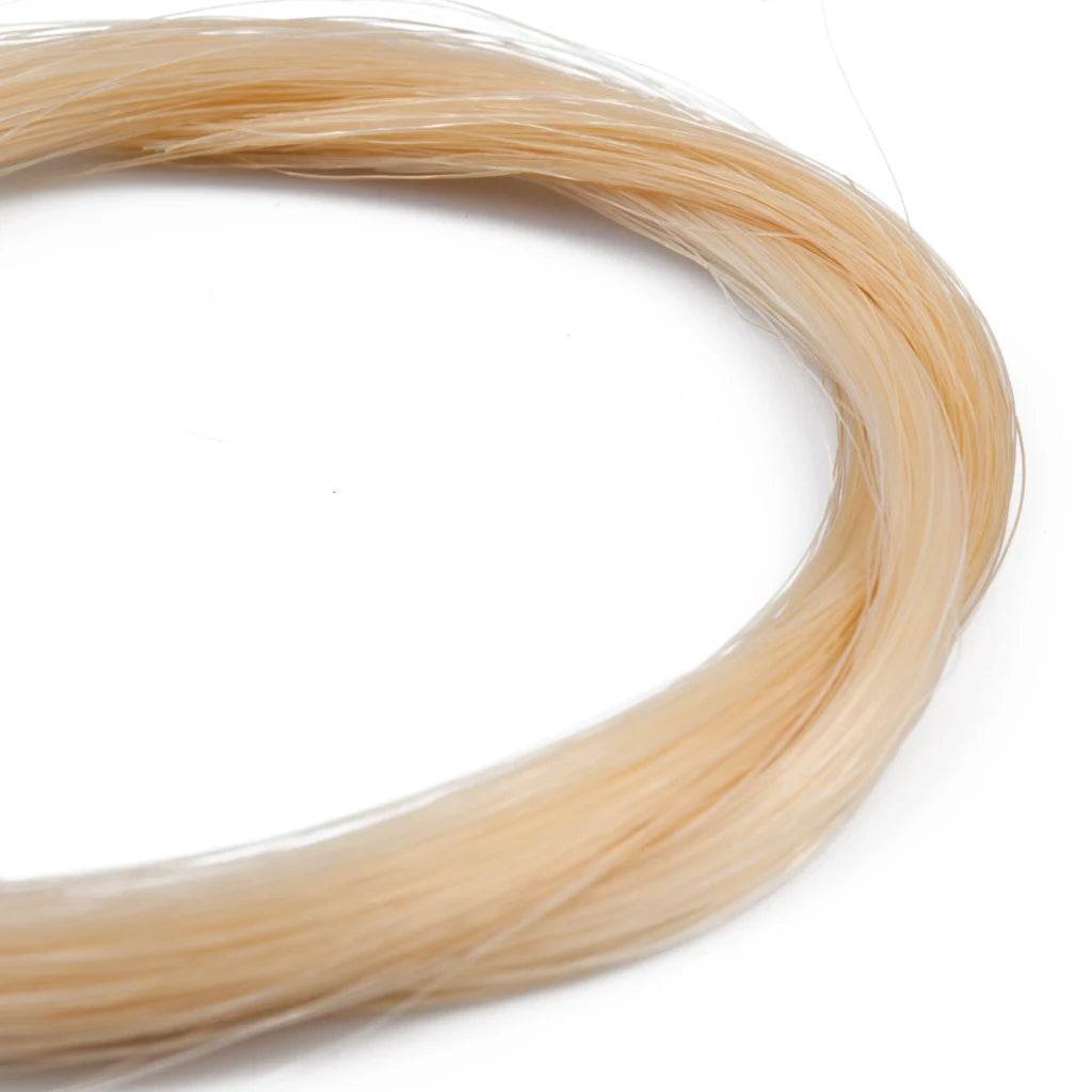 1 Hank Genuine Traditional Horse Hair Tail Hair Unbleached Natural Horsehair 80cm For Violin Viola Brazilwood Carbon Fiber Bow