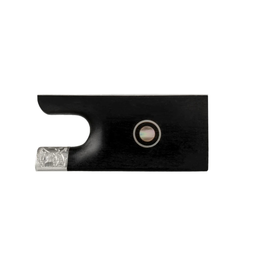 NAOMI Master Ebony Violin Bow Frog Parisian Eye Inlay Carved Part For Professional Bow Maker W/Button