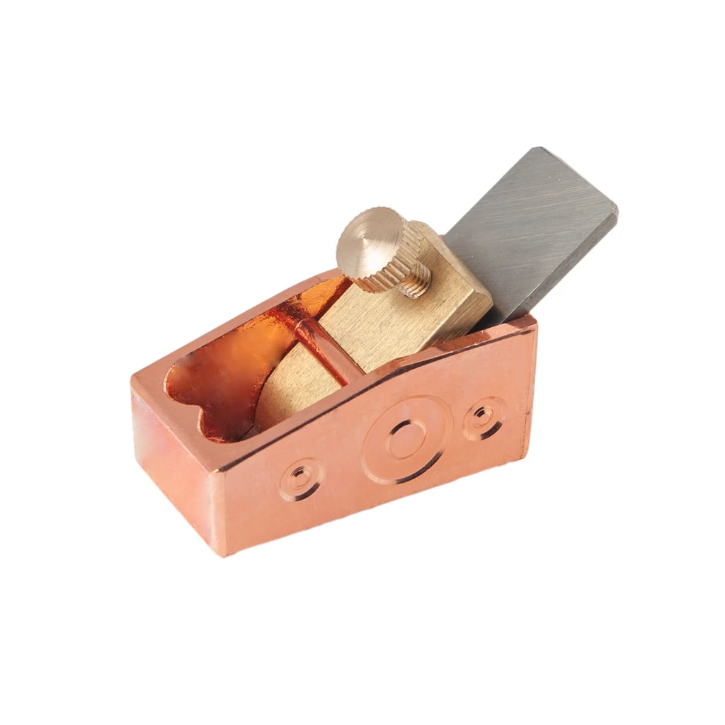 NAOMI Woodworking Finger Plane Cutter Mini Copper Plane Stainless Steel Luthier Tool Set