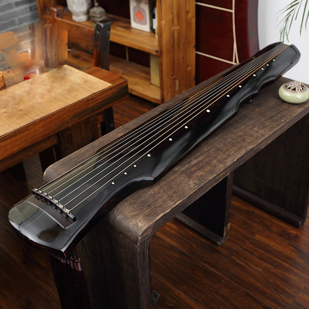 NAOMI Professional 7 Strings Guqin Aged Paulownia Chinese Ancient Zither Instrument For Beginner Practice Fu Xi Shape