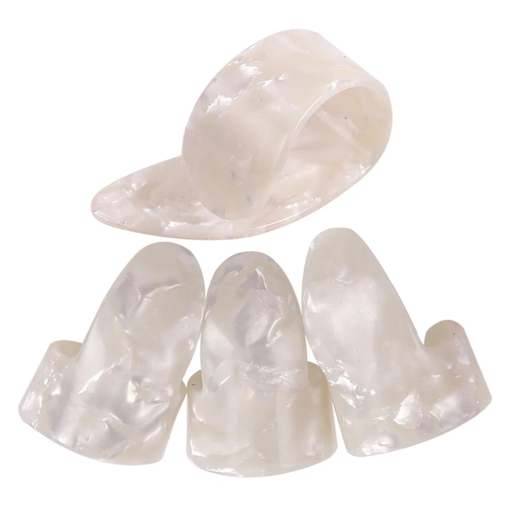 NAOMI 4pcs Guitar Plectrums Sheath Thumb Finger Picks 1 Thumb + 3 Finger Guitar Picks
