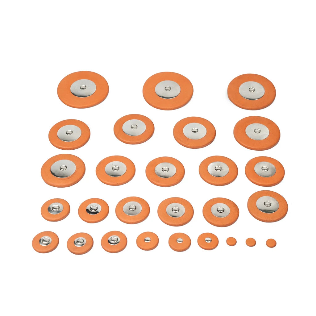 NAOMI Pack Soprano Alto Tenor Bartione Sax Saxophone Tan Leather Pads White Black Orange Sax Resonators Waterproof Wovwn Felt Pad Sets