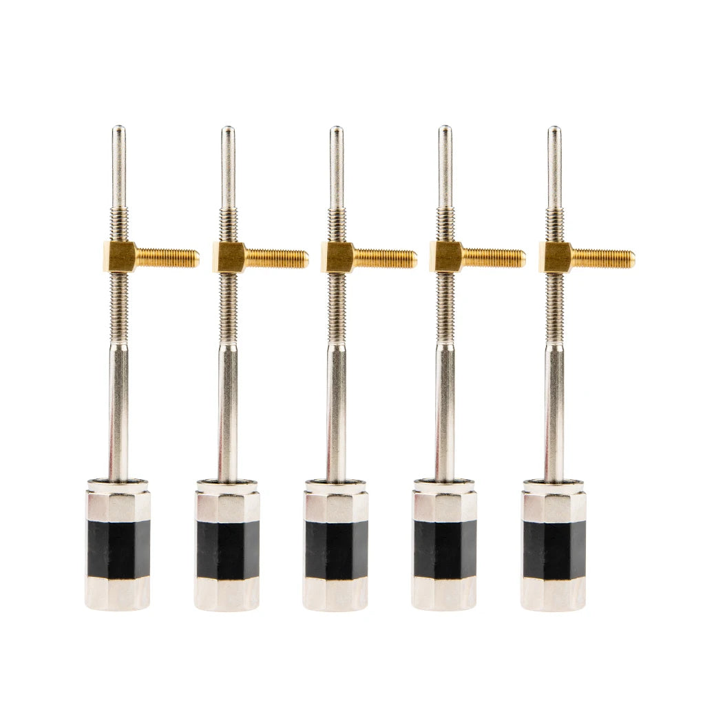 NAOMI Pernambuco Baroque Double Bass Bow Frog Buttons