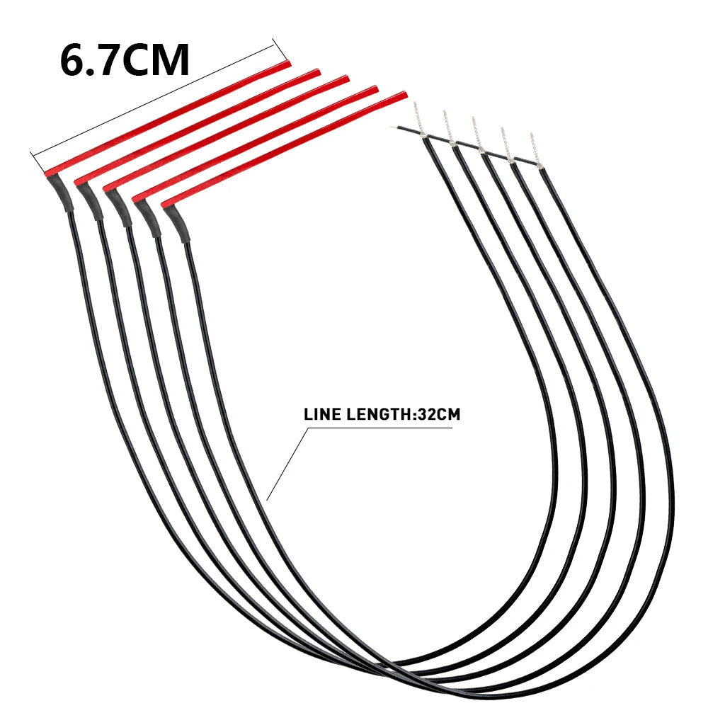 NAOMI 5pcs/1set Guitar Piezo Acoustic Guitar Piezo Transducer Piezo High Sensitive Under-Bridge Rod Piezo