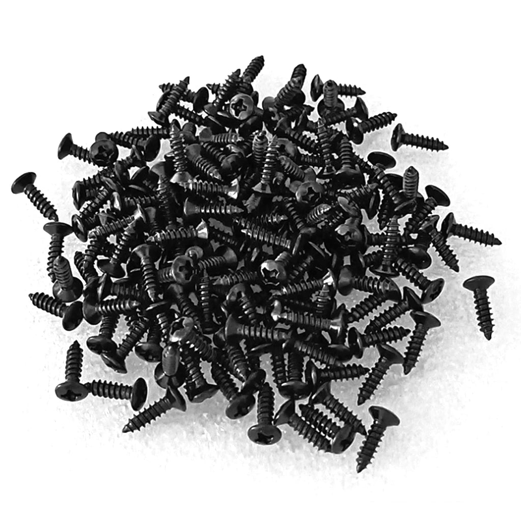 NAOMI 50PCS ST TL Style Electric Bass Guitar Pickguard Screws 3*12mm Cavity Cover Jack Cover Plate Screw