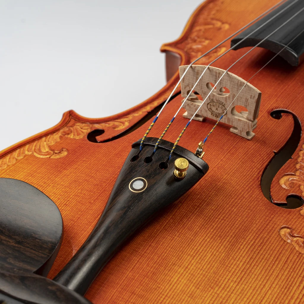 NAOMI Master Antique Strad Model Style Violin 4/4 Open Tone Selected Spruce Wood Carved Flower Rich Tone Beautiful Craftmanship SET