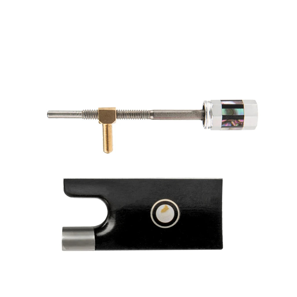 NAOMI 4/4 3/4 Fiddle Violin Bow Frog Bow Replacement Violin Bow Luthier Tool Maker Supplies & 4 Style Frog Screw Endpin Eyelets