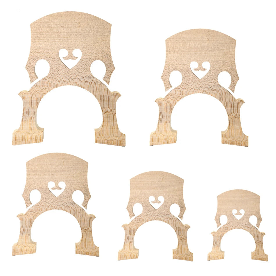 NAOMI Durable Standard 4/4-1/10 Grade Maple Double Bass Bridge Upright Bass