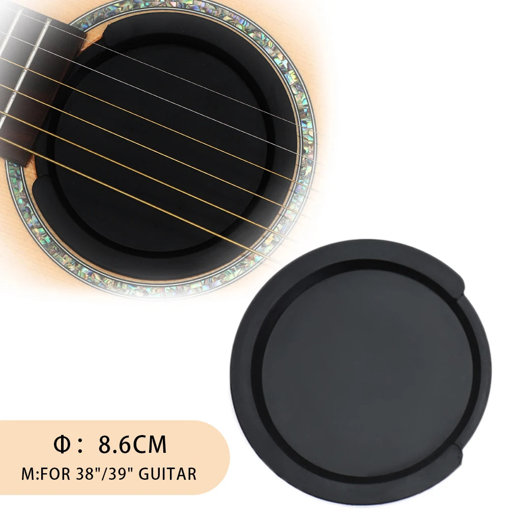 NAOMI Silicone Acoustic Guitar Sound Hole Cover Classic Guitar Buster Soundhole Cover Buffer Hole Protector Guitar Parts