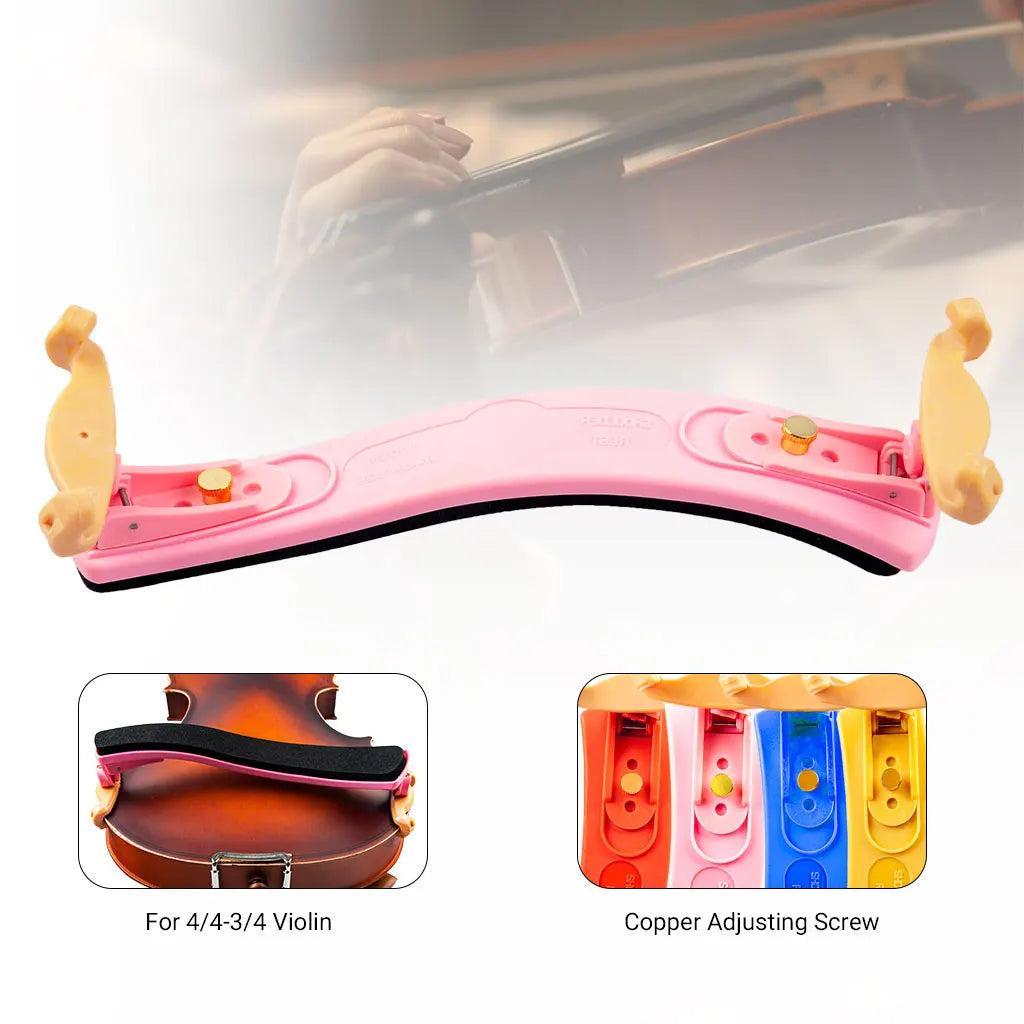 NAOMI Adjustable Feet Quality Nylon Material Violin Shoulder Rest For 4/4 3/4 Fiddle Violin Accessories Violin Chin Rest Pads Holder