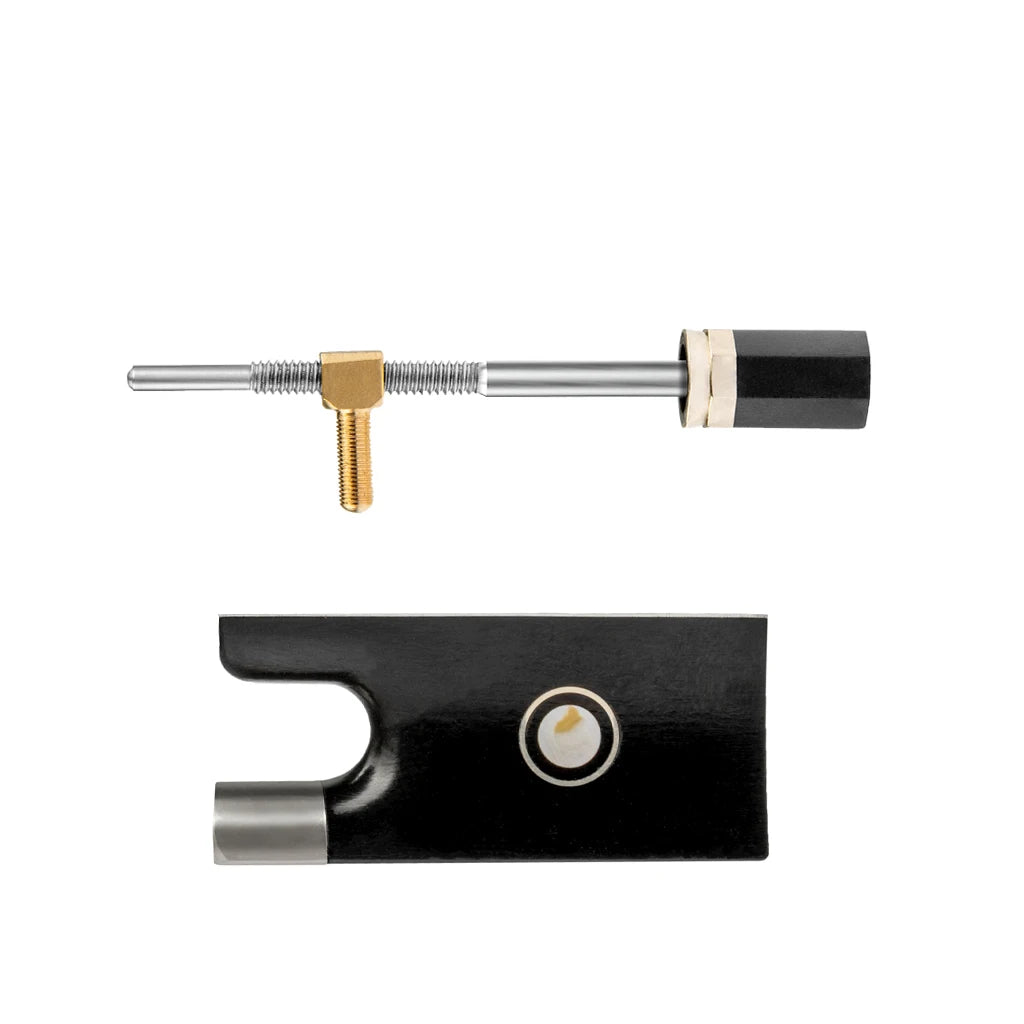 NAOMI 4/4 3/4 Fiddle Bow Frog Ebony Violin Bow Frog Replacement Bow Parts DIY Making For Professional Violin Makers W/Frog Screw