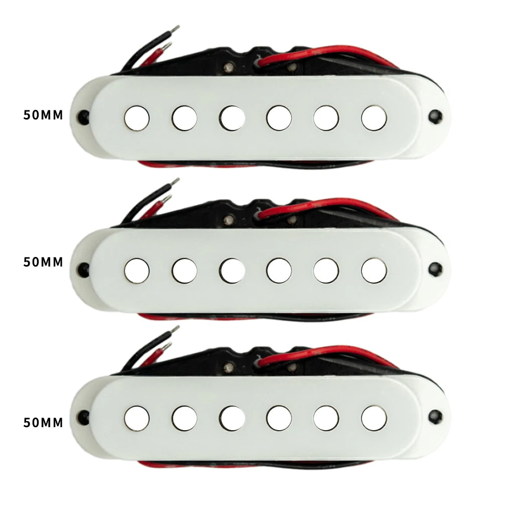 NAOMI 3PCS Guitar Pickups 50mm Guitar Single Coil Pickup Ceramic Magnet For Electric Guitar Single Coil Pickup