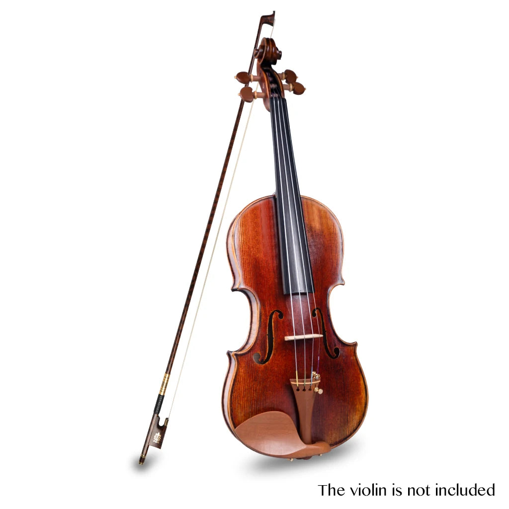 NAOMI Professional Snakewood Bow  4/4  Violin/Fiddle Bow W/ Peacock Pattern Snakewood Frog