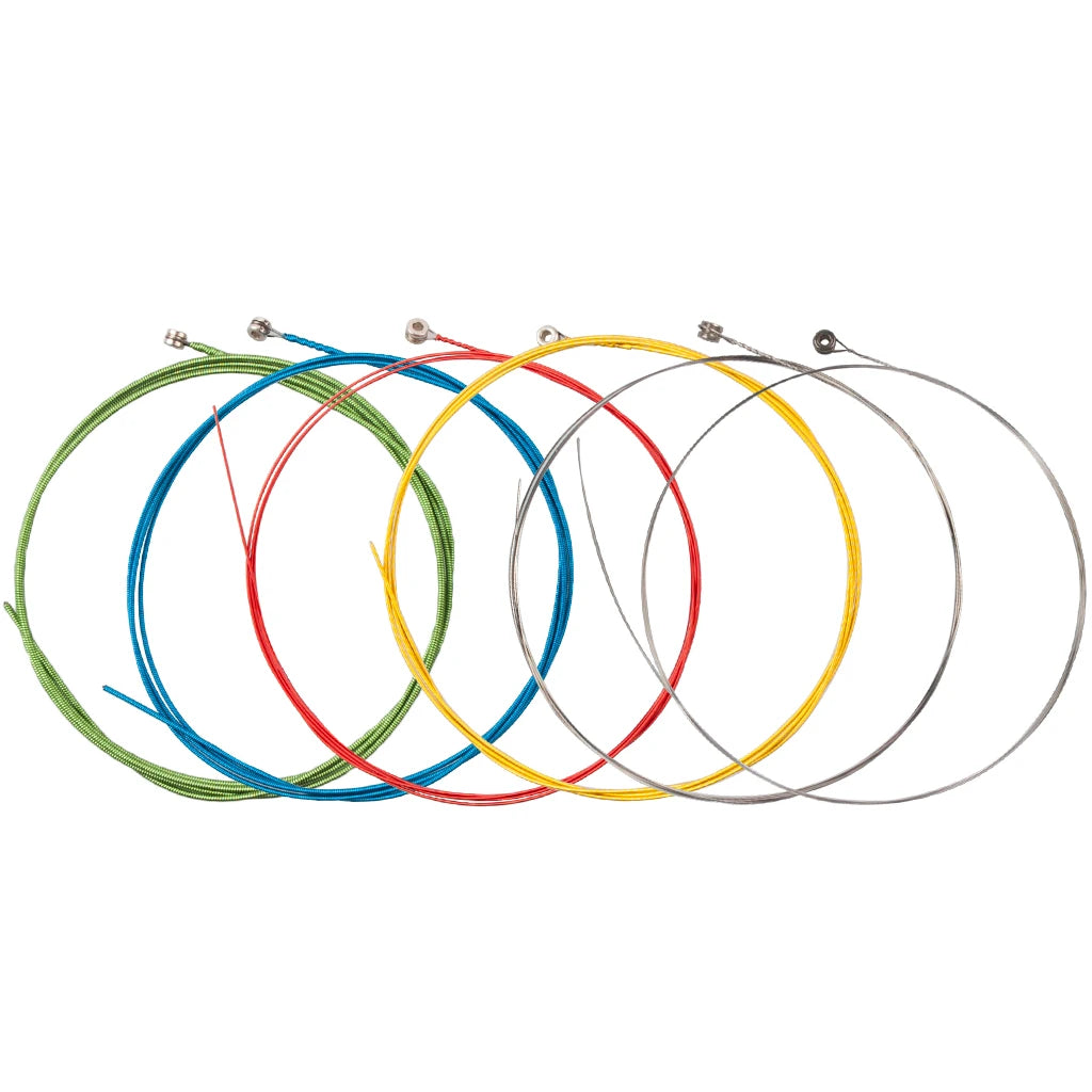 NAOMI  Alice Acoustic Guitar Strings A407C Stainless Steel Core 6 Strings Colorful Coated Copper Alloy Wound 0.011-0.052 Inch