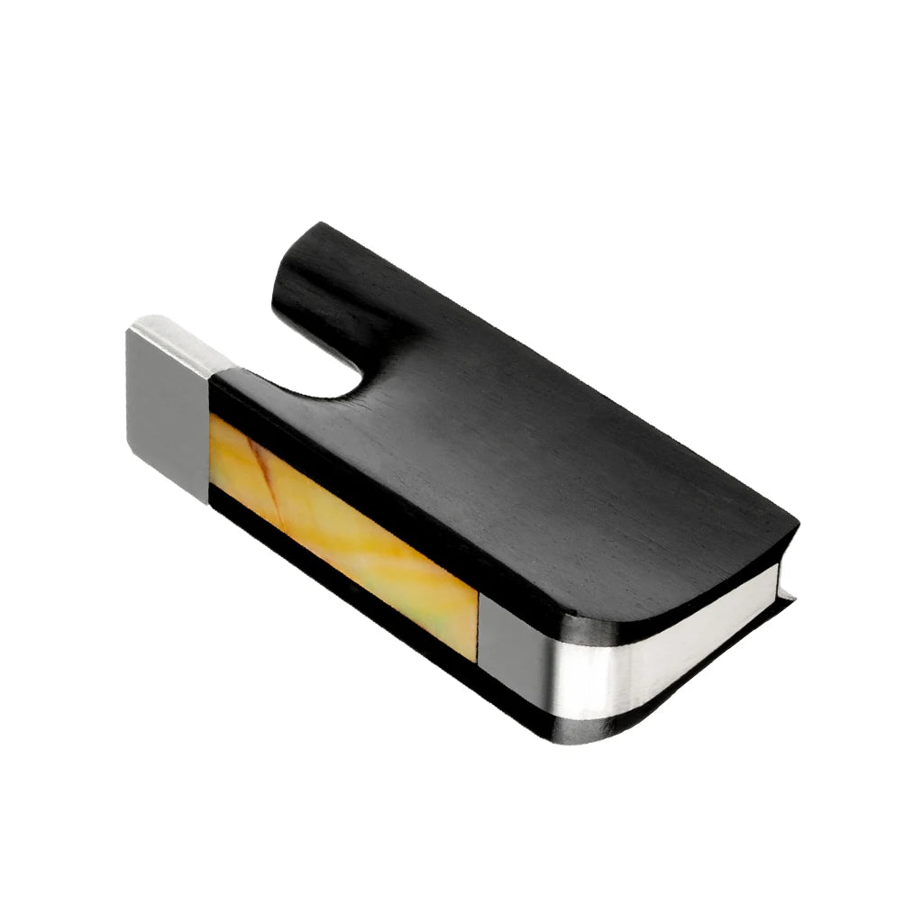 Professional Cello Bow Frog: Ebony Replacement Part for 4/4 Brazilwood, IPE, Carbon Fiber Pernambuco Bows