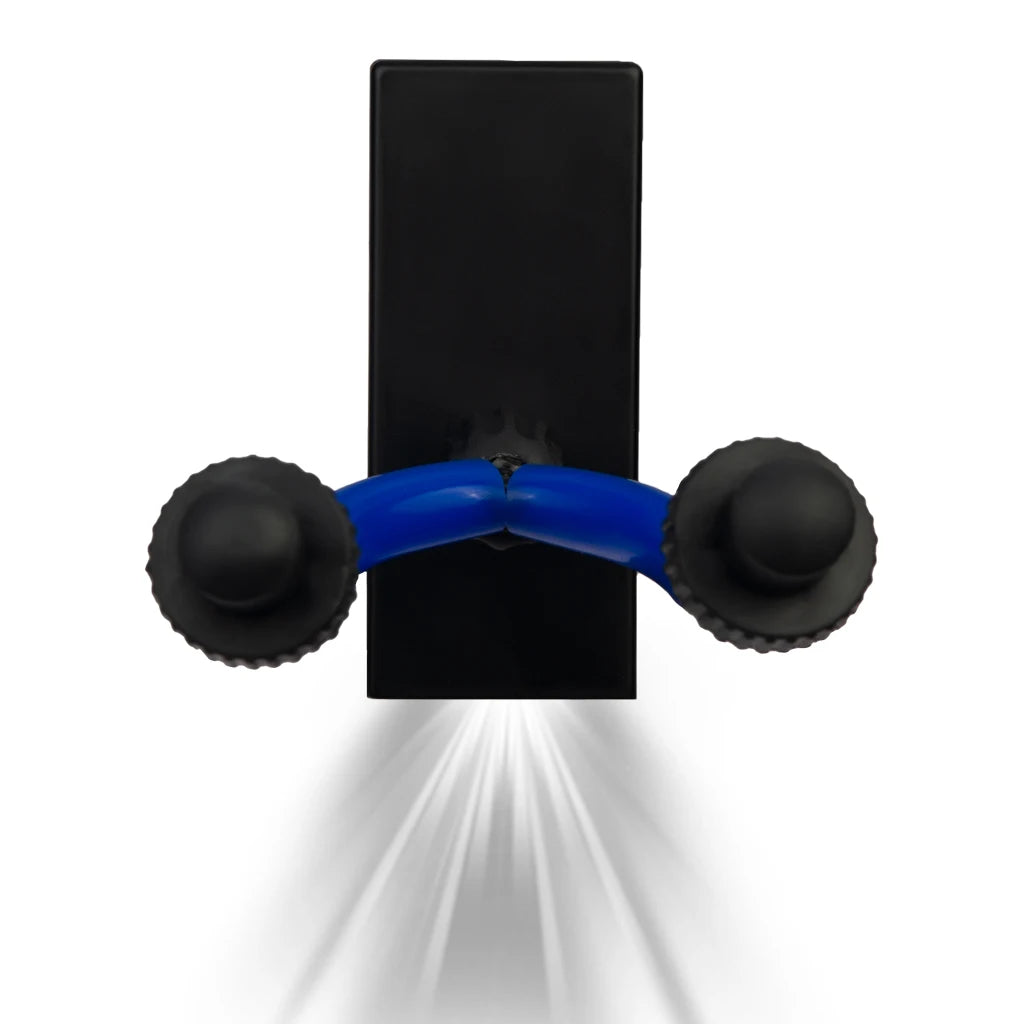 NAOMI Light LED Guitar Hanger Blue color Rubber Hook Wall Mount