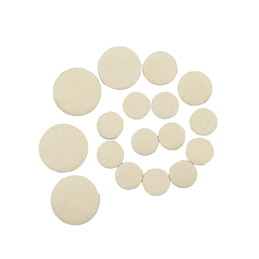 NAOMI 17 Pieces Clarinet Pads Bb Clarinet Woodwind Instrument Pads Soft Felt