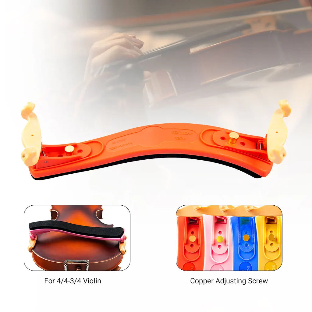 NAOMI Adjustable Feet Quality Nylon Material Violin Shoulder Rest For 4/4 3/4 Fiddle Violin Accessories Violin Chin Rest Pads Holder