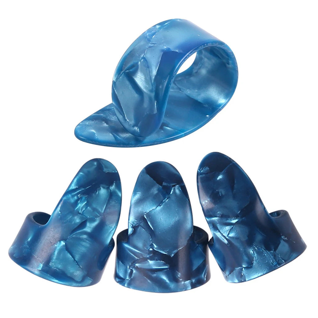 NAOMI 4pcs Guitar Plectrums Sheath Thumb Finger Picks 1 Thumb + 3 Finger Guitar Picks