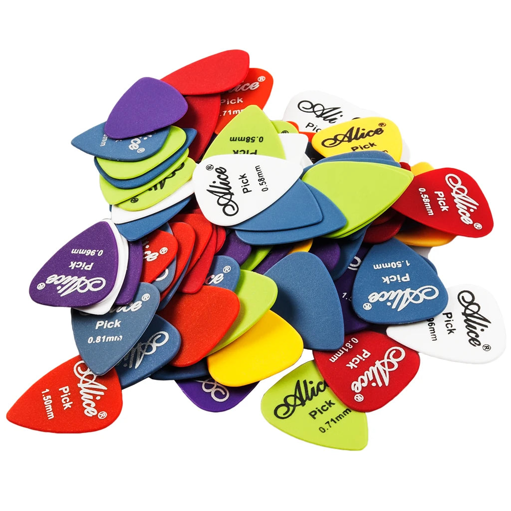 NAOMI Guitar Picks 24pcs Acoustic Electric Guitar Picks Plectrums + Pick Case Assorted Random Thickness Guitar Parts Accessories