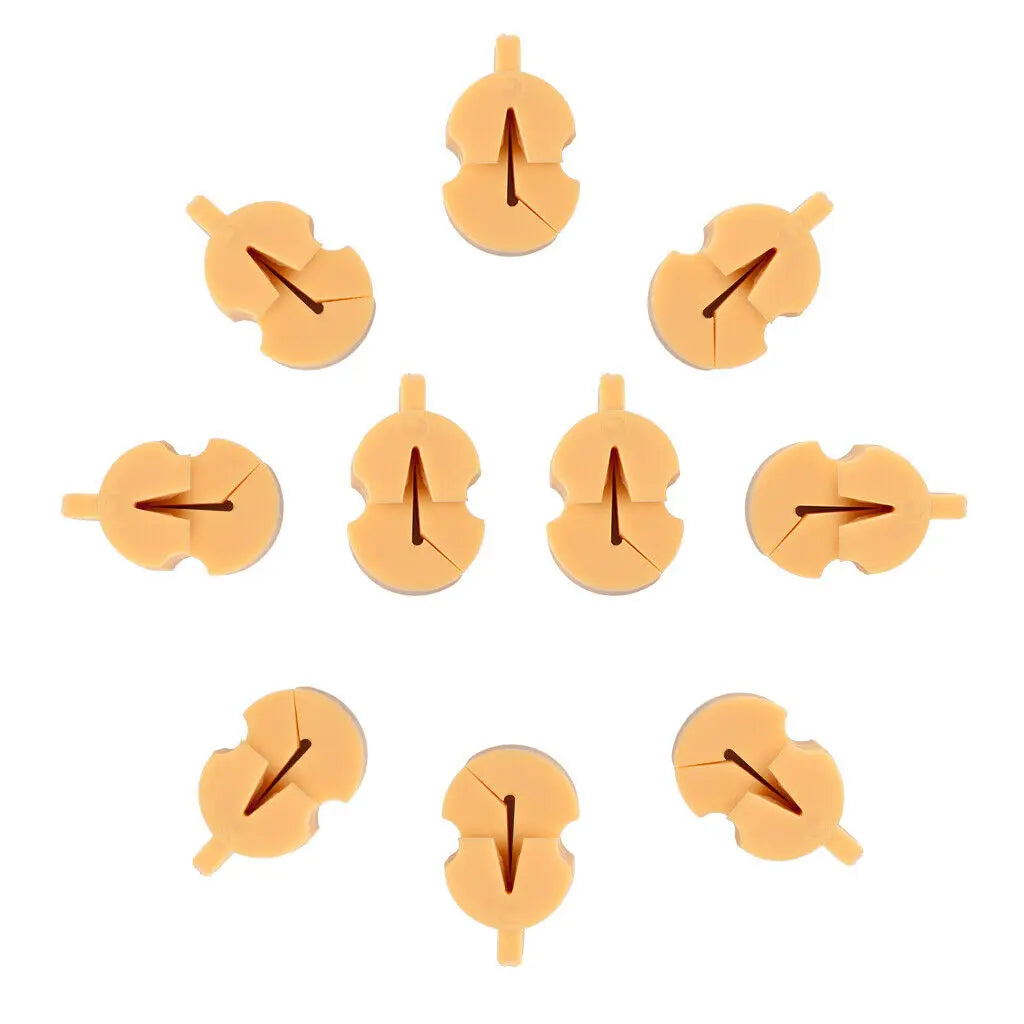 NAOMI 10 Pcs Rubber Violin Mute Fiddle Silencer Violin Practice Mute