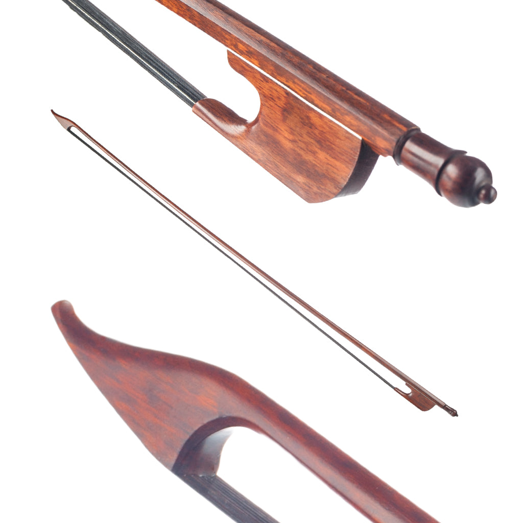 NAOMI Professional Snakewood Bow Violin Bow Baroque Style Black Horsehair