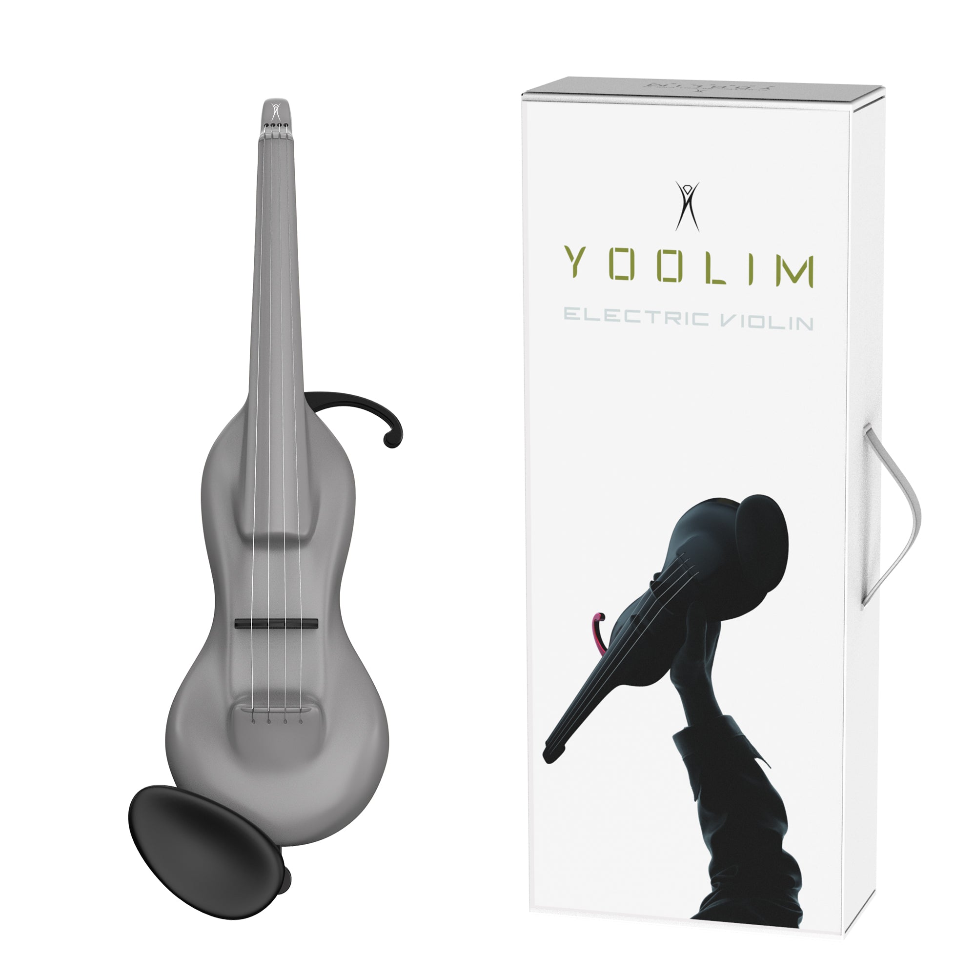 NOVIA 4/4 Electric Violin Carbon Fiber Violins Silent Violino Headless Design Patented