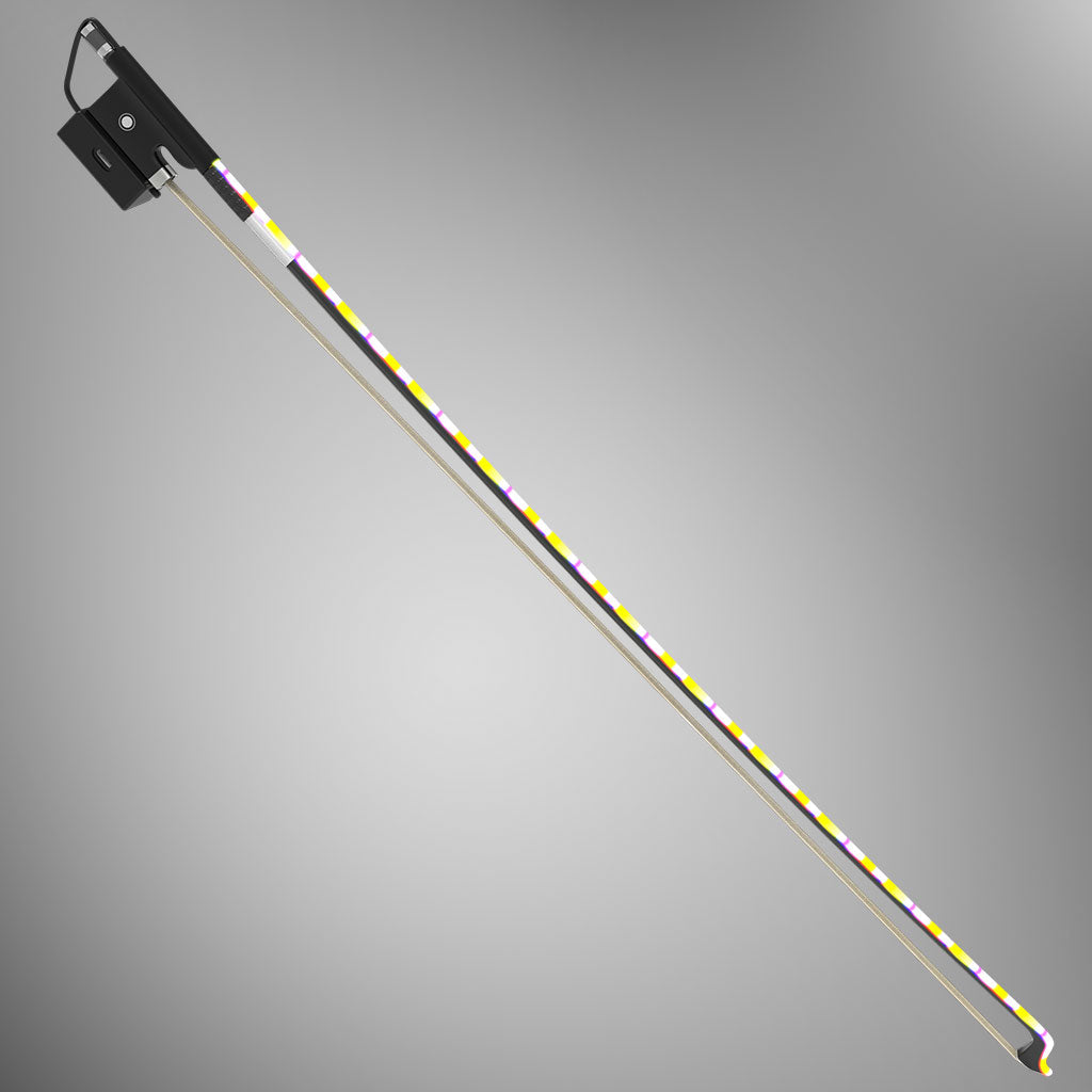 [YOOLIM DESIGN]Multi-coloured LED Light Bow Carbon Fiber Bow Rechargeable Battery Type-c Input Exciting Lighting Effects For Violin Viola Cello Double bass