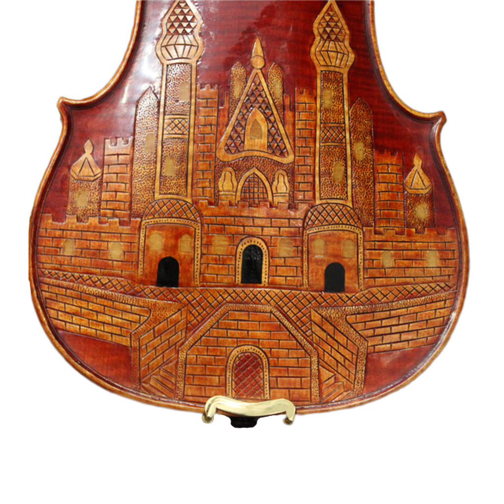 NAOMI Master Advanced Violin Fiddle Antique Castle Carved Eureopean 1716 Violino Stradi Style Open Clear Tone
