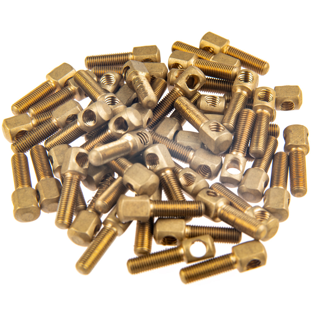 NAOMI 50pcs/1set Brass Bow Eyelets 3mm/3.86mm Diameter Standard Shank For Violin/Viola/Cello/Double Bass Bow Luthier