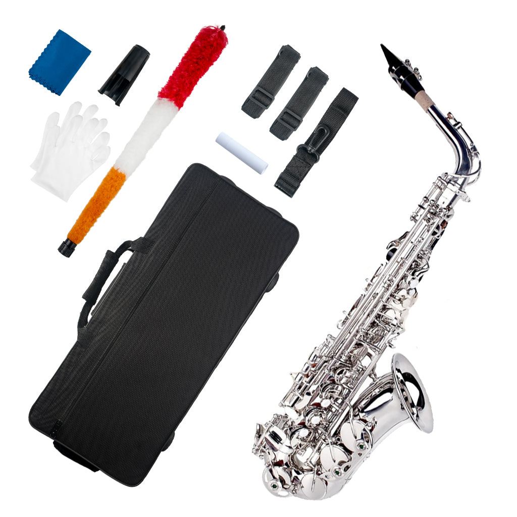 NAOMI Eb Alto Saxophone Brass Gold Lacquer E Flat Alto Sax Woodwind Instrument