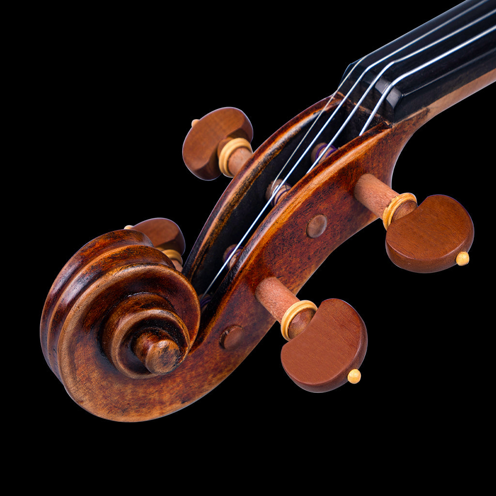 NAOMI Pro Master Maestro Antonio Stradivari 1716 Copy Handmade Antique 4/4 Violin Concert Fiddle Full Size Violin Fiddle Kit SET