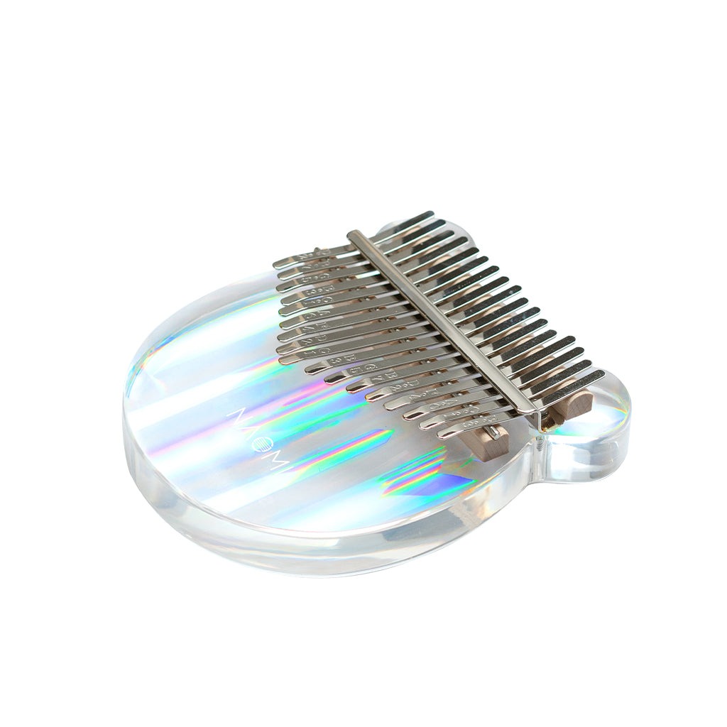 NAOMI Thumb Piano Rainbow Clear Kalimba Arcylic 17 Keys Kalimba Portable Finger Piano W/ Tuning Hammer Hard Case