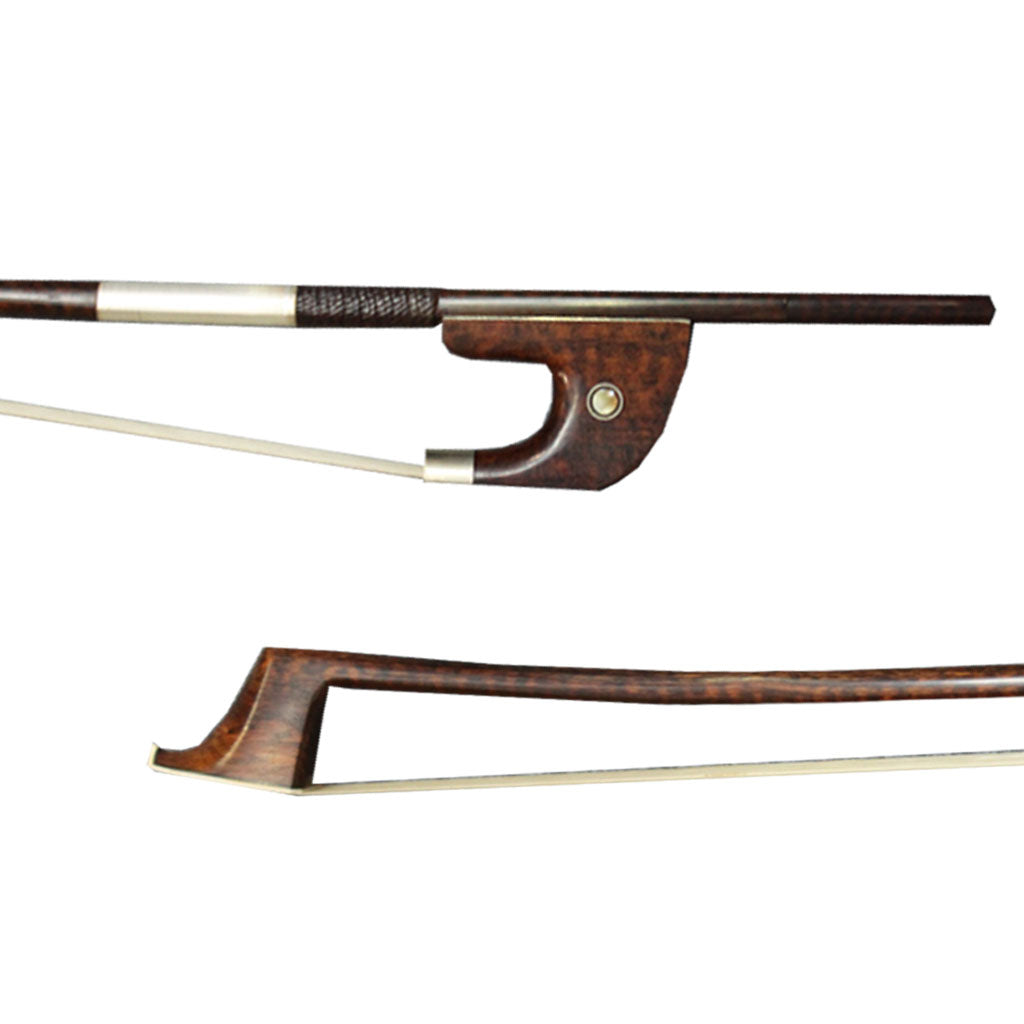 NAOMI Snakewood German Bass Bow Arco White Horsehair For 4/4 Upright Bass Orchestra Players