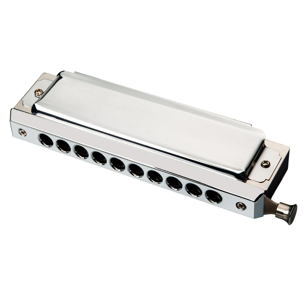 NAOMI Swan 10 Hole 40 Tone C Key Chromatic Harmonica Precision Engineered Sliding Stainless Steel Diacritical Keys