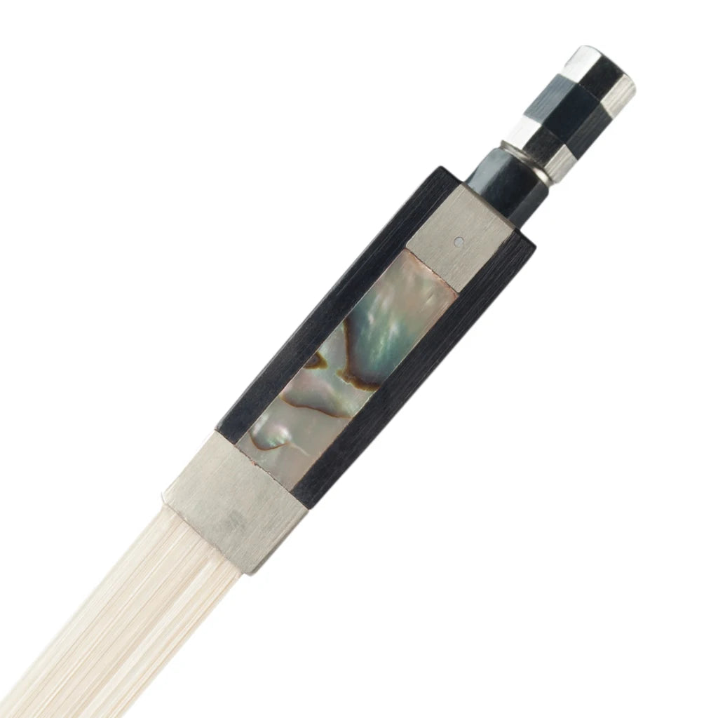 NAOMI Violin Bow 4/4 Grid Carbon Fiber Silver Wire Wrap Ebony Frog