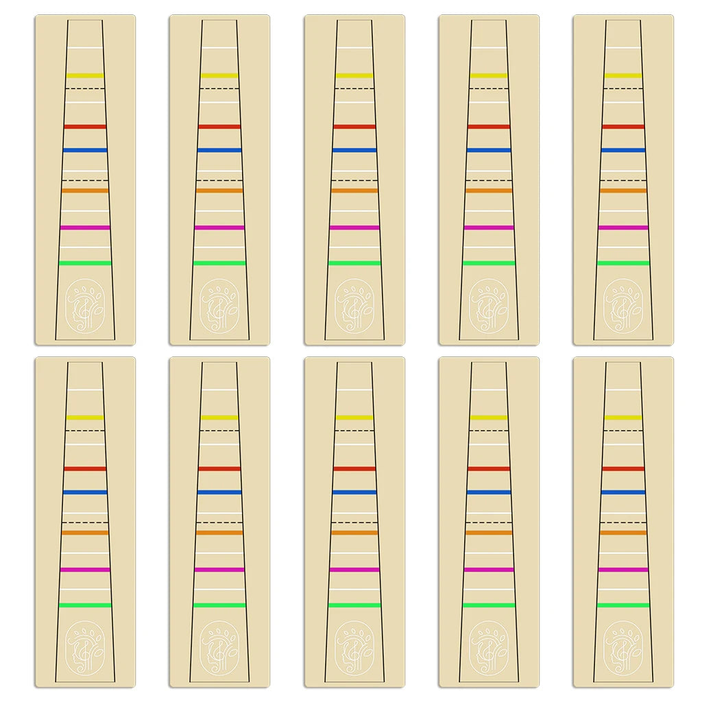 NAOMI 4/4 Violin Intonation Stickers Fingerboard Chart Tape Mark Sticker Practice Trainer Scale Sticker For Beginner
