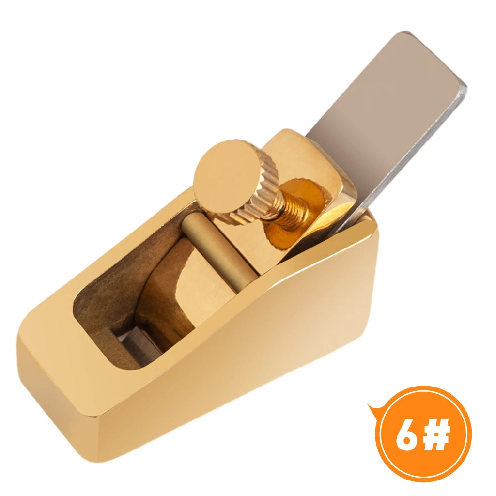 NAOMI Mini Hand Pure Brass Violin Making Thumb Plane Luthier Tool Woodworking Cutter Curved Flat Bottom For Violin Cello