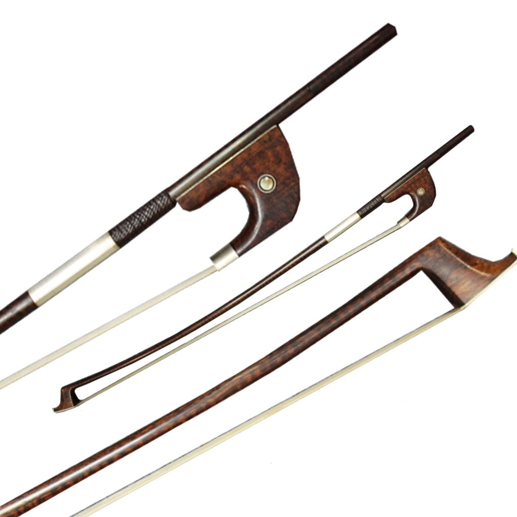 NAOMI Snakewood German Bass Bow Arco White Horsehair For 4/4 Upright Bass Orchestra Players