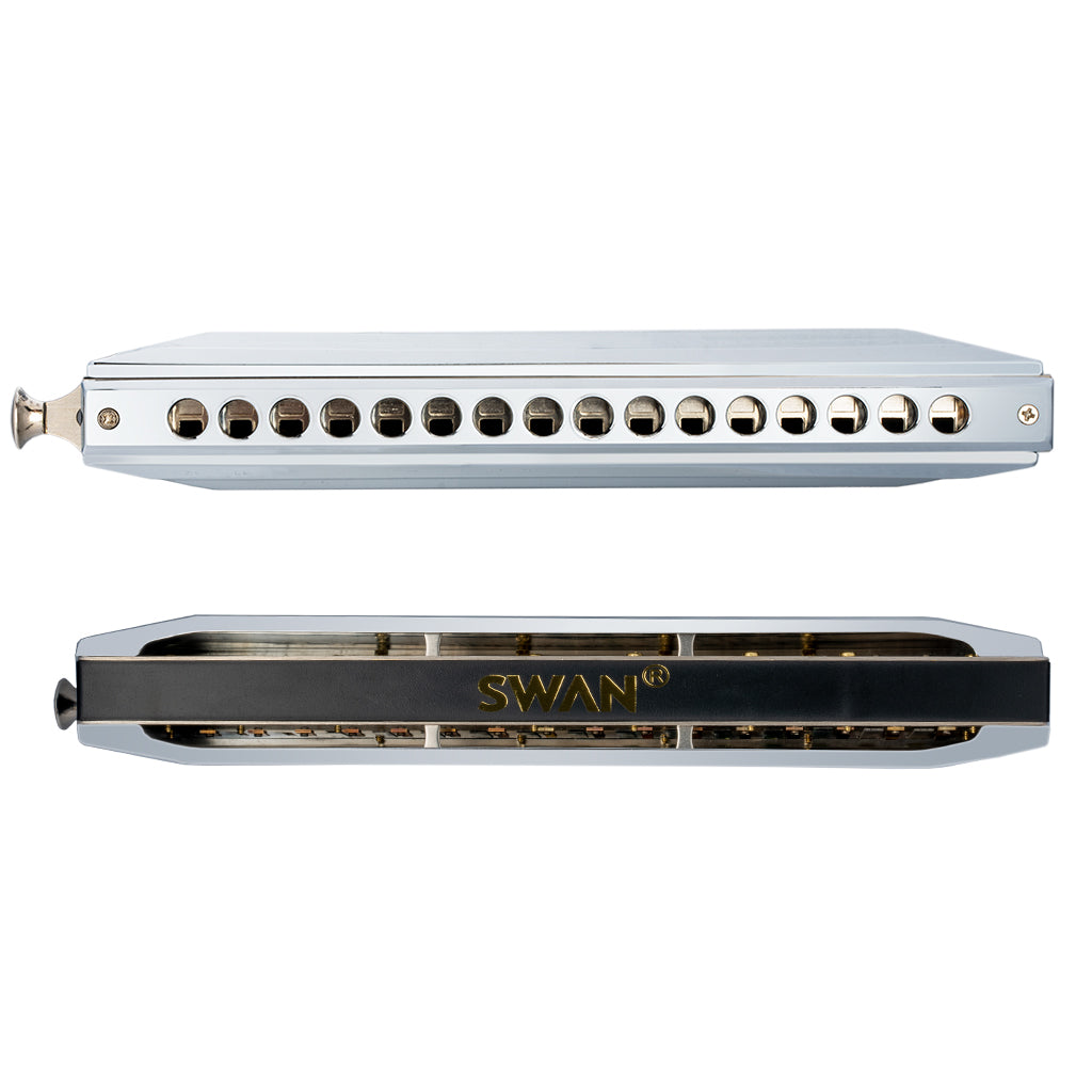 NAOMI SWAN 16 Hole 64 Tone Chromatic Harmonica C Tone Harmonica SW1664 Model